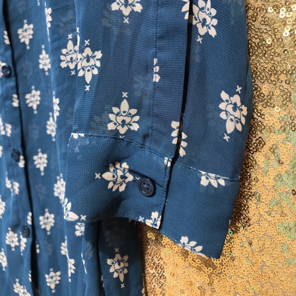 Bongo sheer tunic hi-lo knee-length size M - Picture 8 of 12